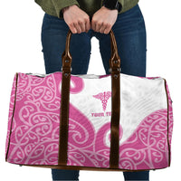 Personalised New Zealand Nurse Travel Bag Maori Koru Pink Version LT05 Pink - Polynesian Pride