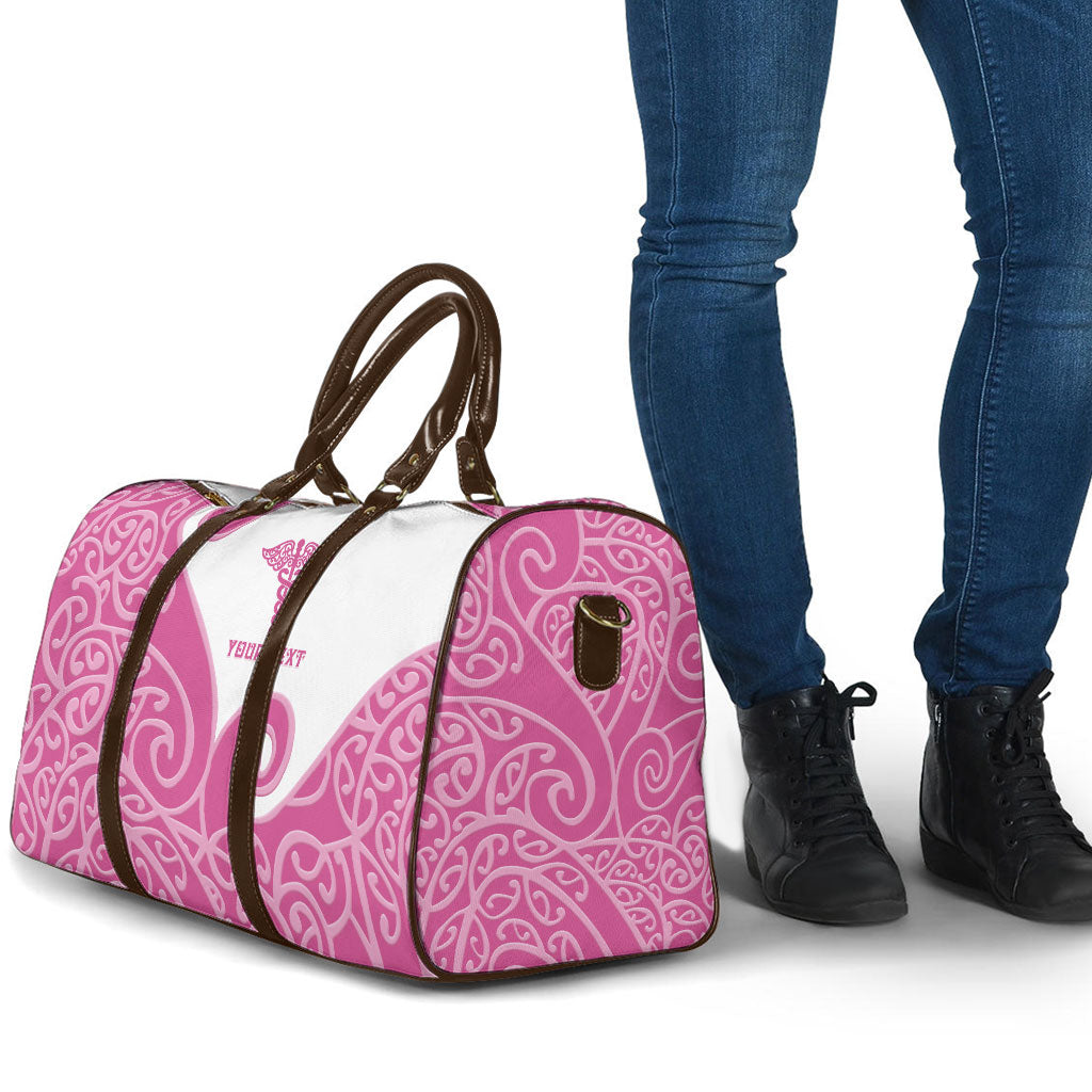Personalised New Zealand Nurse Travel Bag Maori Koru Pink Version LT05 - Polynesian Pride