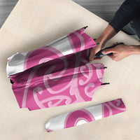Personalised New Zealand Nurse Umbrella Maori Koru Pink Version LT05 - Polynesian Pride