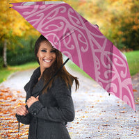 Personalised New Zealand Nurse Umbrella Maori Koru Pink Version LT05 - Polynesian Pride