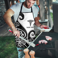 Personalised New Zealand Nurse Apron Maori Koru Black Version LT05 - Polynesian Pride