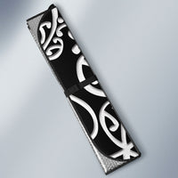 Personalised New Zealand Nurse Auto Sun Shade Maori Koru Black Version LT05 - Polynesian Pride