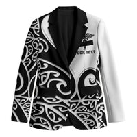 Personalised New Zealand Nurse Blazer Maori Koru Black Version LT05 Unisex Black - Polynesian Pride