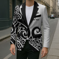 Personalised New Zealand Nurse Blazer Maori Koru Black Version LT05 - Polynesian Pride