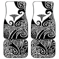 New Zealand Nurse Car Mats Maori Koru Black Version LT05 - Polynesian Pride