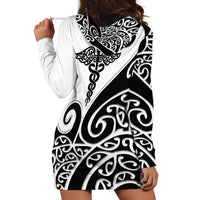 Personalised New Zealand Nurse Hoodie Dress Maori Koru Black Version LT05 - Polynesian Pride