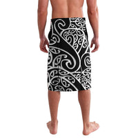 New Zealand Nurse Lavalava Maori Koru Black Version