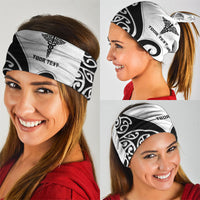 Personalised New Zealand Nurse Neck Gaiter Maori Koru Black Version LT05 - Polynesian Pride