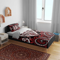 Aotearoa Ngapuhi Bedding Set Maori Tribal Pattern