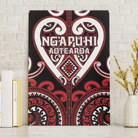 Aotearoa Ngapuhi Canvas Wall Art Maori Tribal Pattern LT05 Without Frame Red - Polynesian Pride