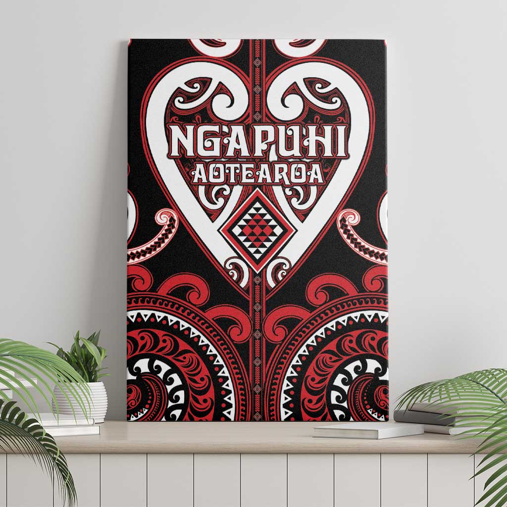 Aotearoa Ngapuhi Canvas Wall Art Maori Tribal Pattern LT05 - Polynesian Pride
