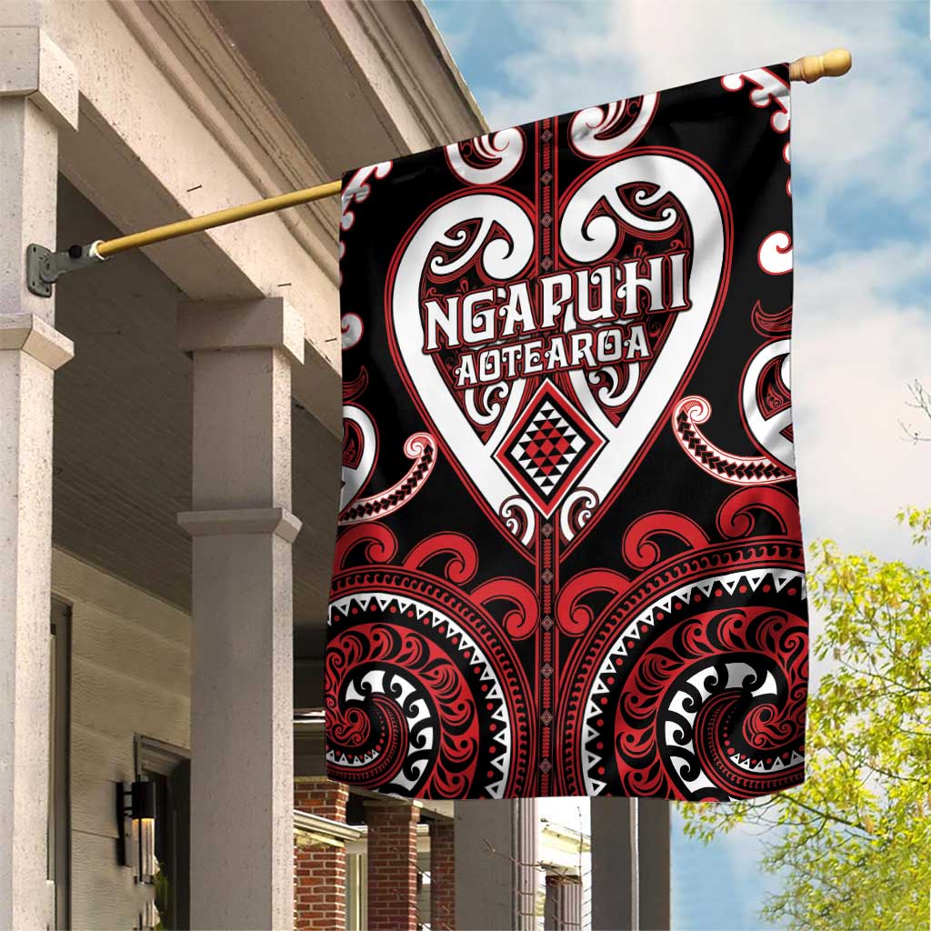 Aotearoa Ngapuhi Garden Flag Maori Tribal Pattern