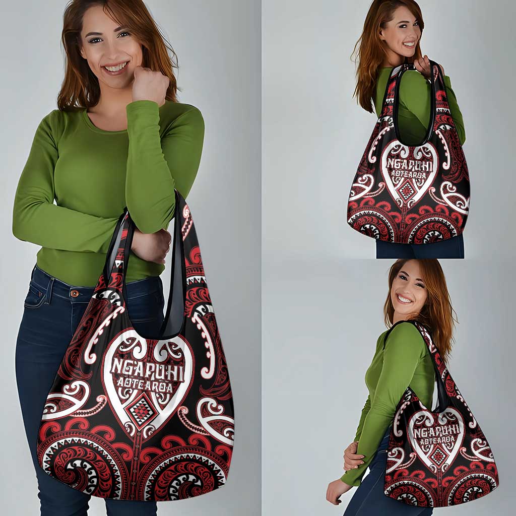 Aotearoa Ngapuhi Grocery Bag Maori Tribal Pattern LT05 - Polynesian Pride