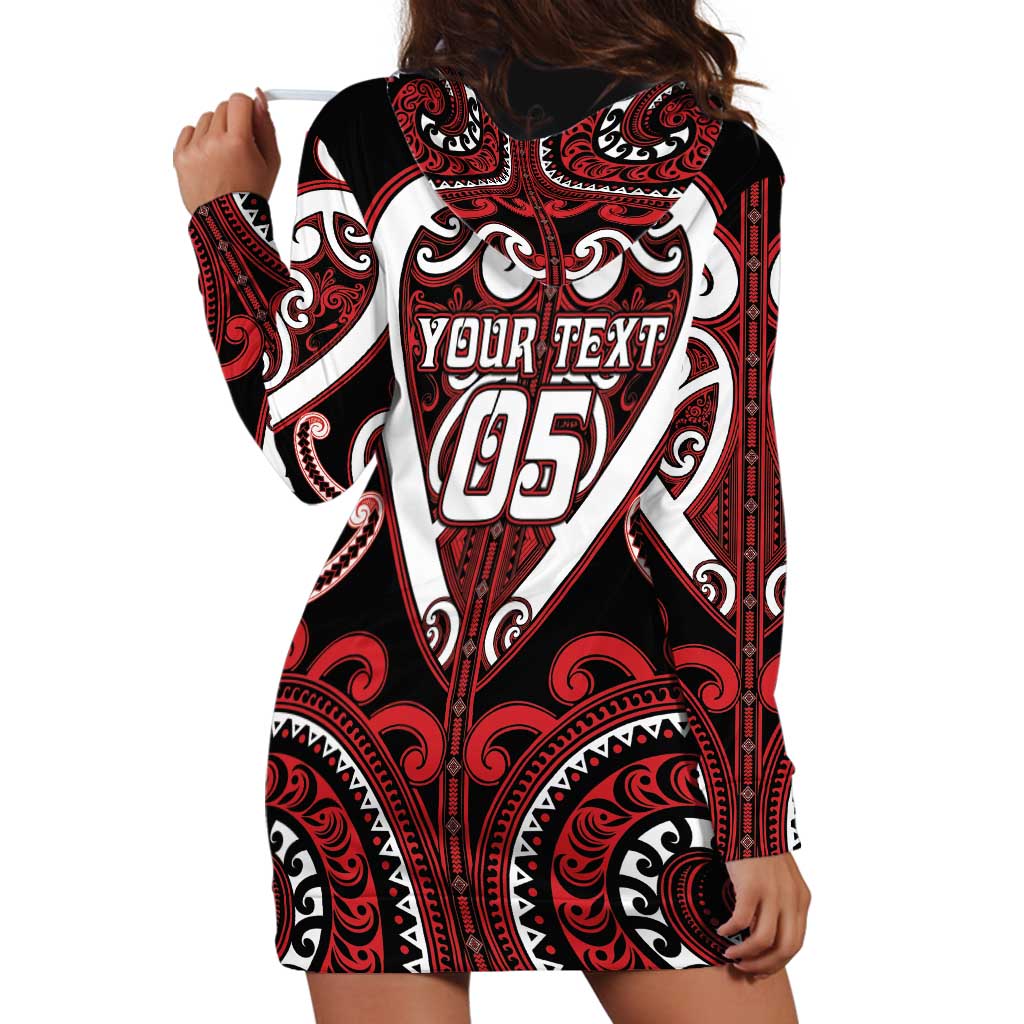Custom Aotearoa Ngapuhi Hoodie Dress Maori Tribal Pattern LT05 - Polynesian Pride