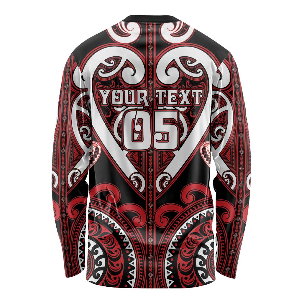 Custom Aotearoa Ngapuhi Long Sleeve Shirt Maori Tribal Pattern LT05 - Polynesian Pride