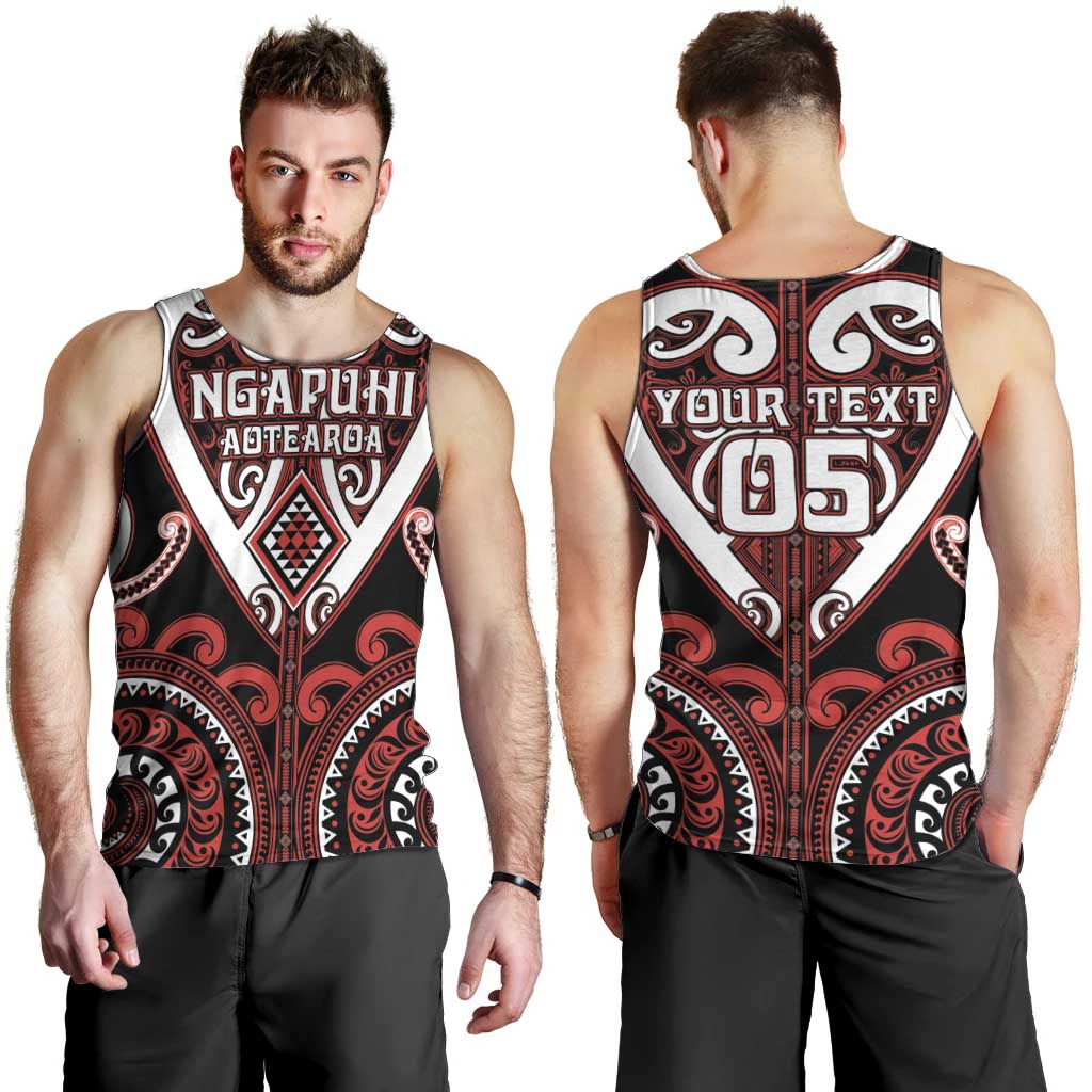 Custom Aotearoa Ngapuhi Men Tank Top Maori Tribal Pattern LT05 - Polynesian Pride