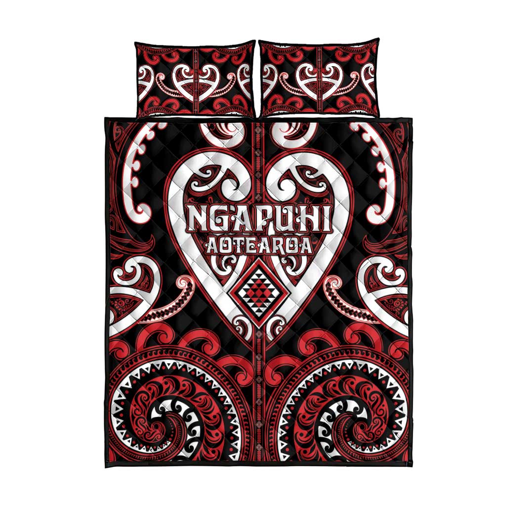 Aotearoa Ngapuhi Quilt Bed Set Maori Tribal Pattern