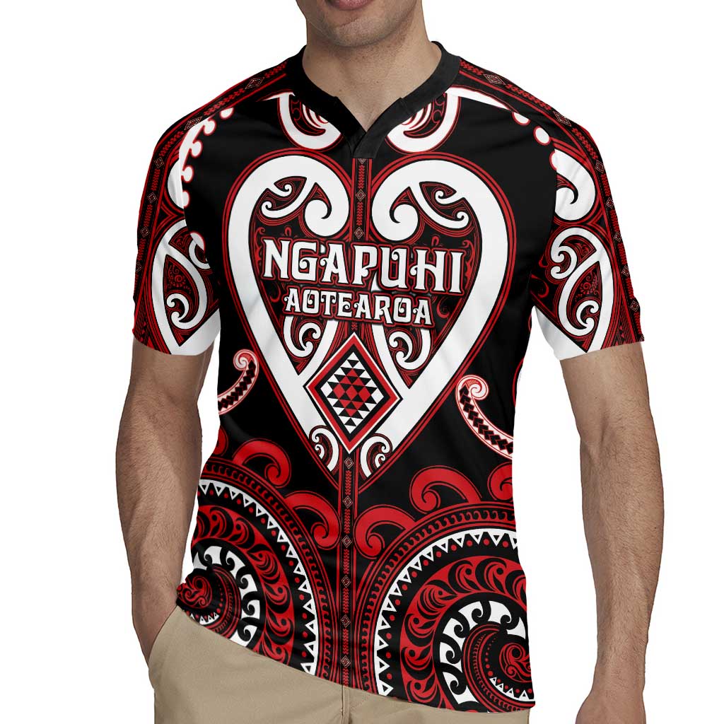 Custom Aotearoa Ngapuhi Rugby Jersey Maori Tribal Pattern LT05 - Polynesian Pride