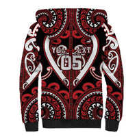 Custom Aotearoa Ngapuhi Sherpa Hoodie Maori Tribal Pattern LT05 - Polynesian Pride