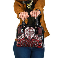 Aotearoa Ngapuhi Shoulder Handbag Maori Tribal Pattern