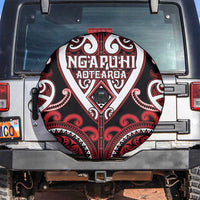 Aotearoa Ngapuhi Spare Tire Cover Maori Tribal Pattern