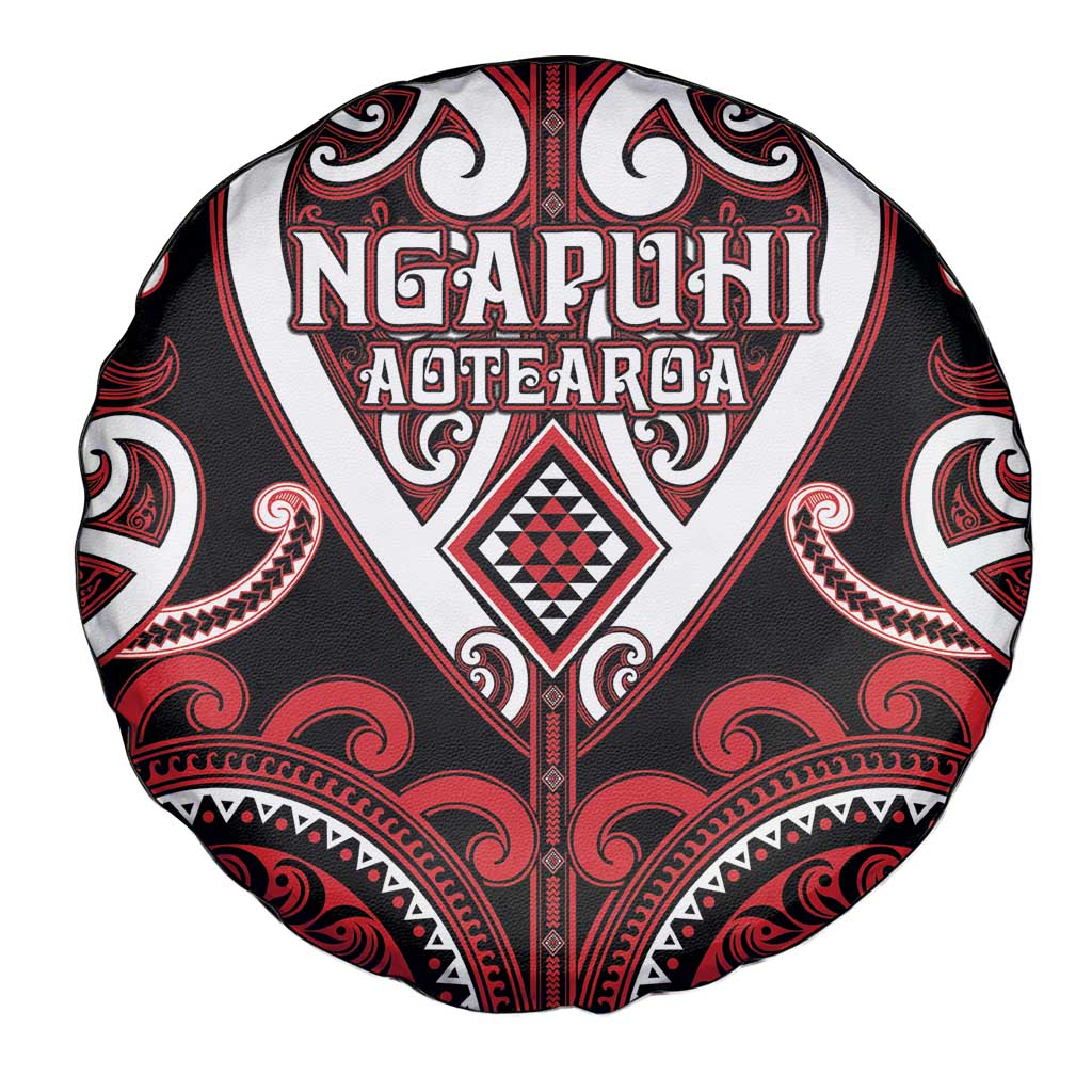 Aotearoa Ngapuhi Spare Tire Cover Maori Tribal Pattern