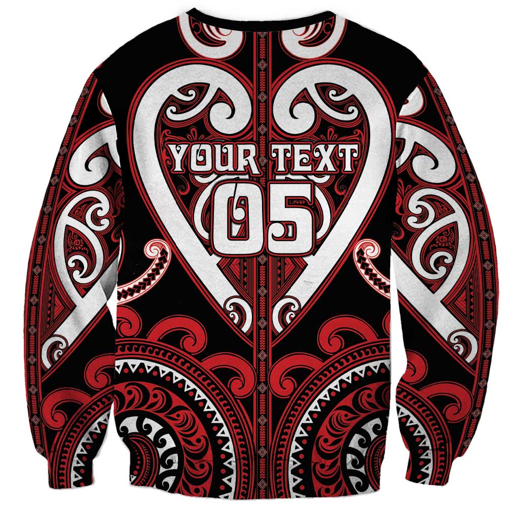 Custom Aotearoa Ngapuhi Sweatshirt Maori Tribal Pattern LT05 - Polynesian Pride