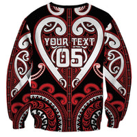 Custom Aotearoa Ngapuhi Sweatshirt Maori Tribal Pattern LT05 - Polynesian Pride