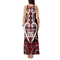 Custom Aotearoa Ngapuhi Tank Maxi Dress Maori Tribal Pattern