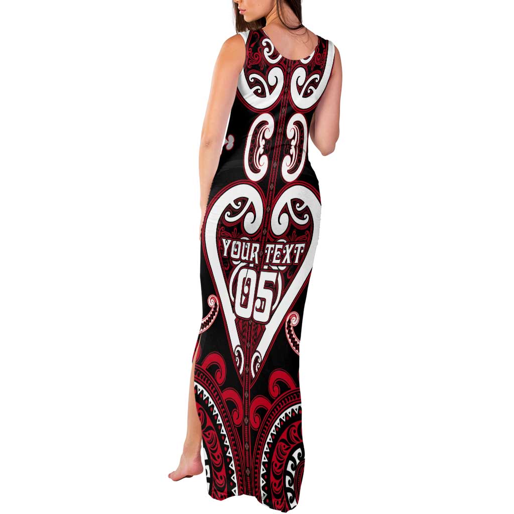 Custom Aotearoa Ngapuhi Tank Maxi Dress Maori Tribal Pattern