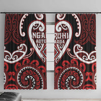 Aotearoa Ngapuhi Window Curtain Maori Tribal Pattern