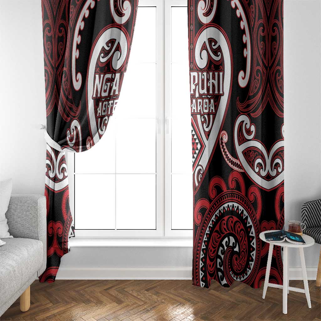 Aotearoa Ngapuhi Window Curtain Maori Tribal Pattern