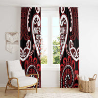 Aotearoa Ngapuhi Window Curtain Maori Tribal Pattern