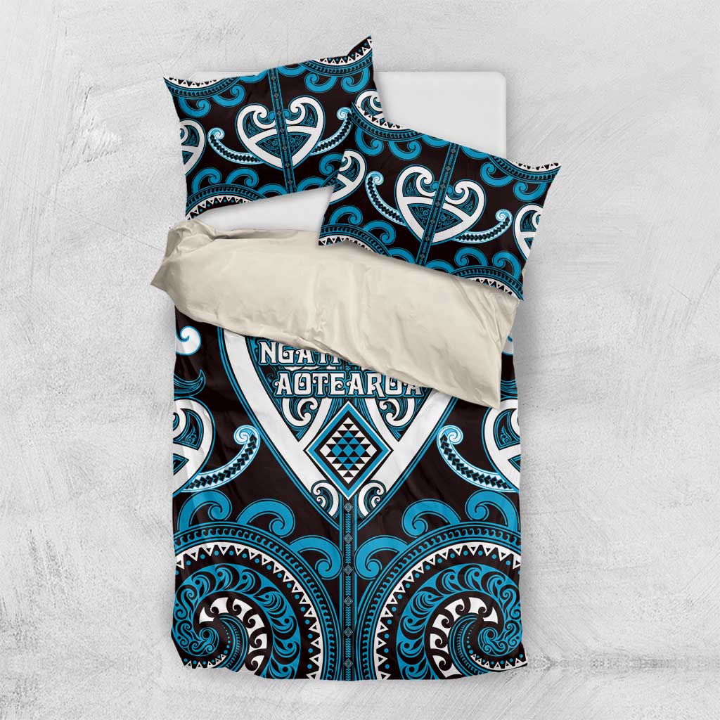 Aotearoa Ngati Porou Bedding Set Maori Tribal Pattern