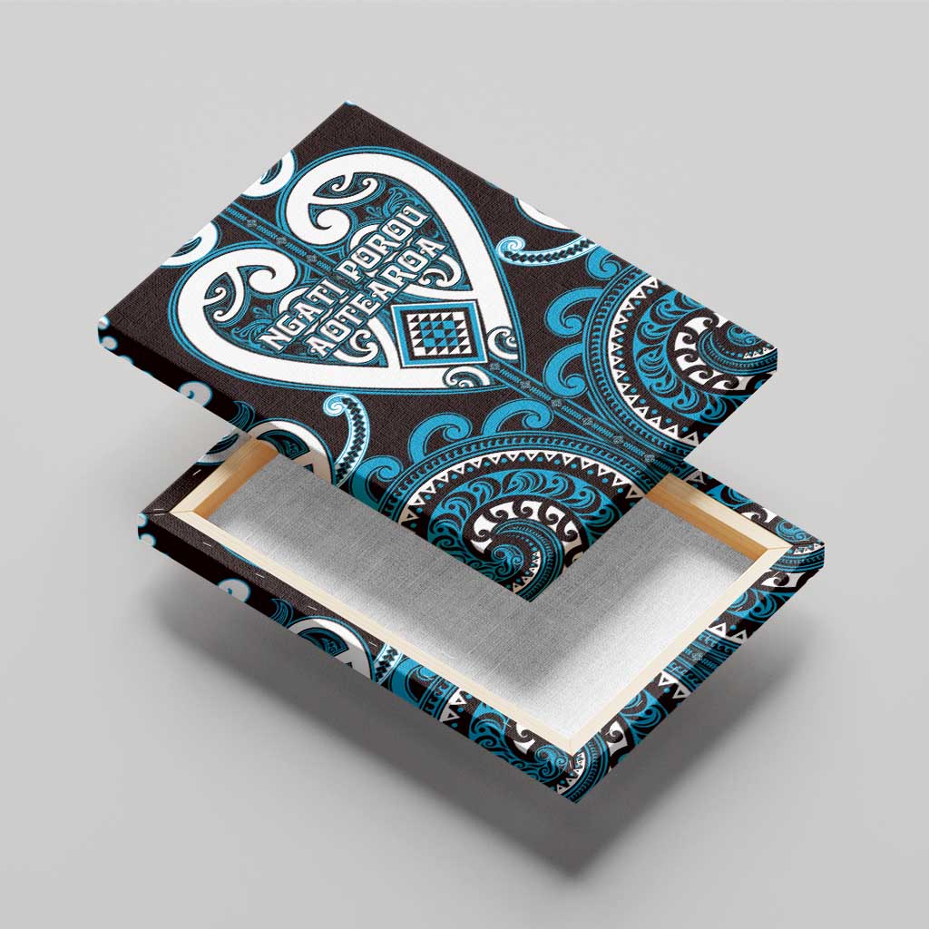 Aotearoa Ngati Porou Canvas Wall Art Maori Tribal Pattern LT05 - Polynesian Pride