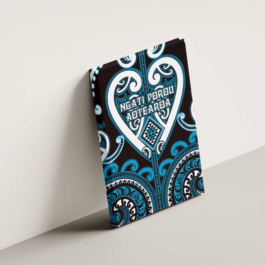 Aotearoa Ngati Porou Canvas Wall Art Maori Tribal Pattern LT05 - Polynesian Pride