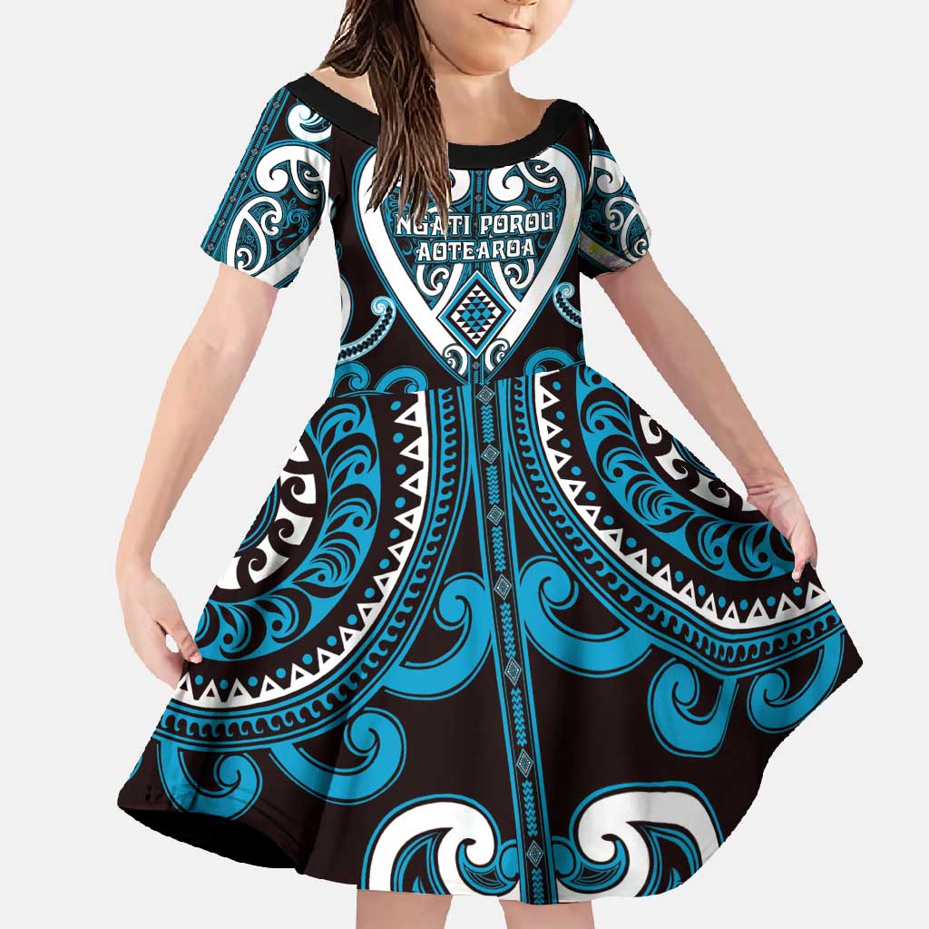 Custom Aotearoa Ngati Porou Family Matching Long Sleeve Bodycon Dress and Hawaiian Shirt Maori Tribal Pattern
