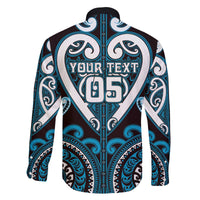 Custom Aotearoa Ngati Porou Family Matching Off The Shoulder Long Sleeve Dress and Hawaiian Shirt Maori Tribal Pattern