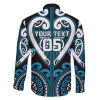 Custom Aotearoa Ngati Porou Family Matching Off Shoulder Maxi Dress and Hawaiian Shirt Maori Tribal Pattern