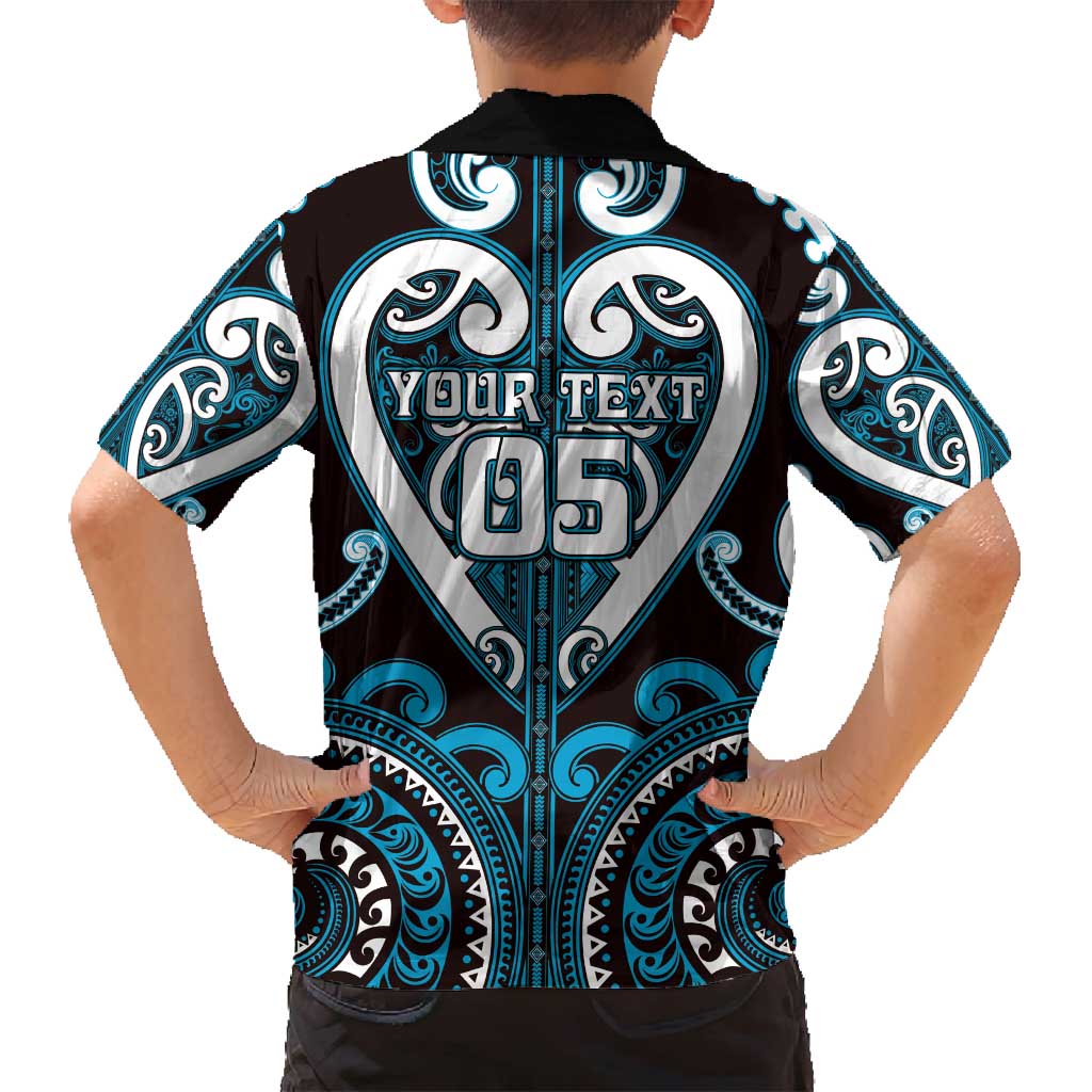 Custom Aotearoa Ngati Porou Family Matching Off Shoulder Short Dress and Hawaiian Shirt Maori Tribal Pattern