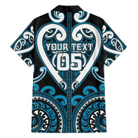 Custom Aotearoa Ngati Porou Family Matching Off Shoulder Short Dress and Hawaiian Shirt Maori Tribal Pattern