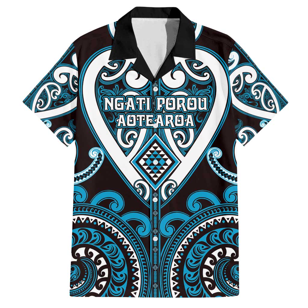 Custom Aotearoa Ngati Porou Family Matching Tank Maxi Dress and Hawaiian Shirt Maori Tribal Pattern