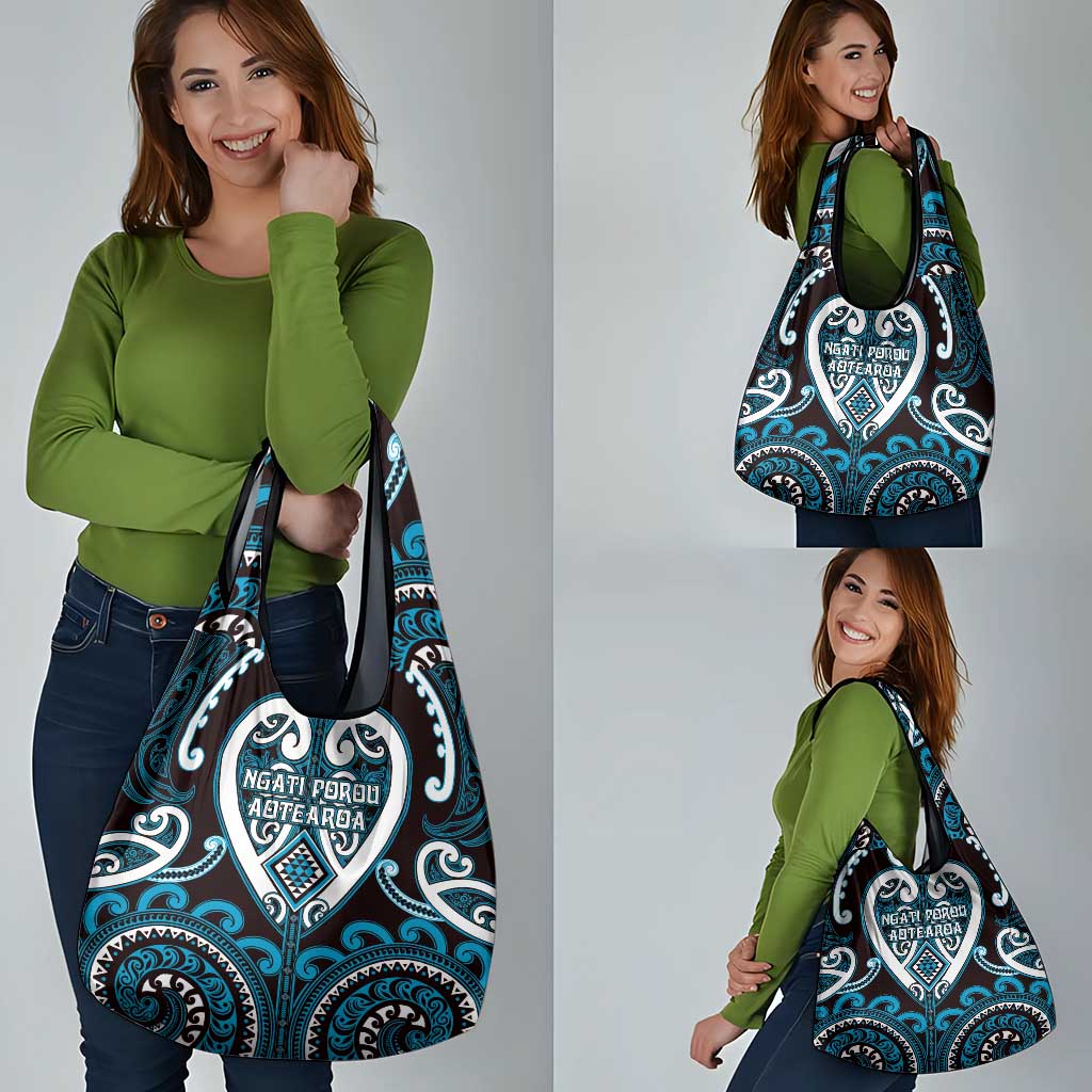 Aotearoa Ngati Porou Grocery Bag Maori Tribal Pattern LT05 - Polynesian Pride