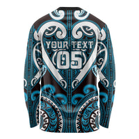 Custom Aotearoa Ngati Porou Long Sleeve Shirt Maori Tribal Pattern LT05 - Polynesian Pride