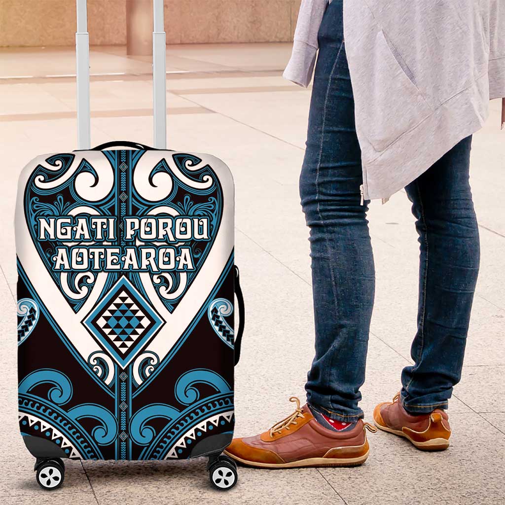 Aotearoa Ngati Porou Luggage Cover Maori Tribal Pattern