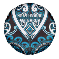 Aotearoa Ngati Porou Spare Tire Cover Maori Tribal Pattern