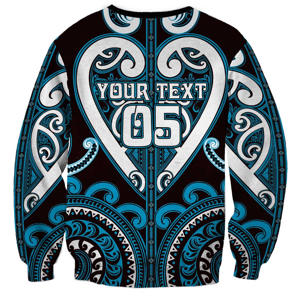 Custom Aotearoa Ngati Porou Sweatshirt Maori Tribal Pattern LT05 - Polynesian Pride