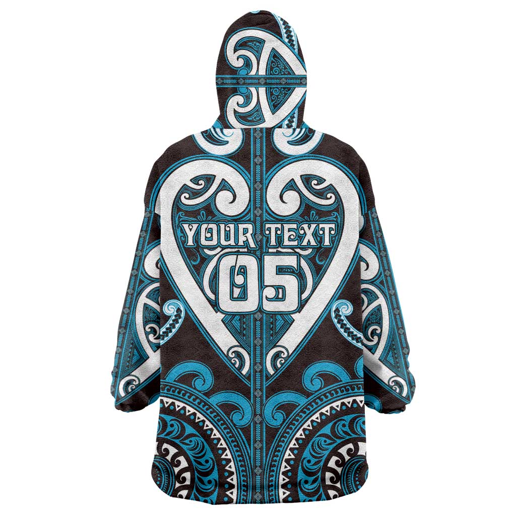 Custom Aotearoa Ngati Porou Wearable Blanket Hoodie Maori Tribal Pattern LT05 - Polynesian Pride