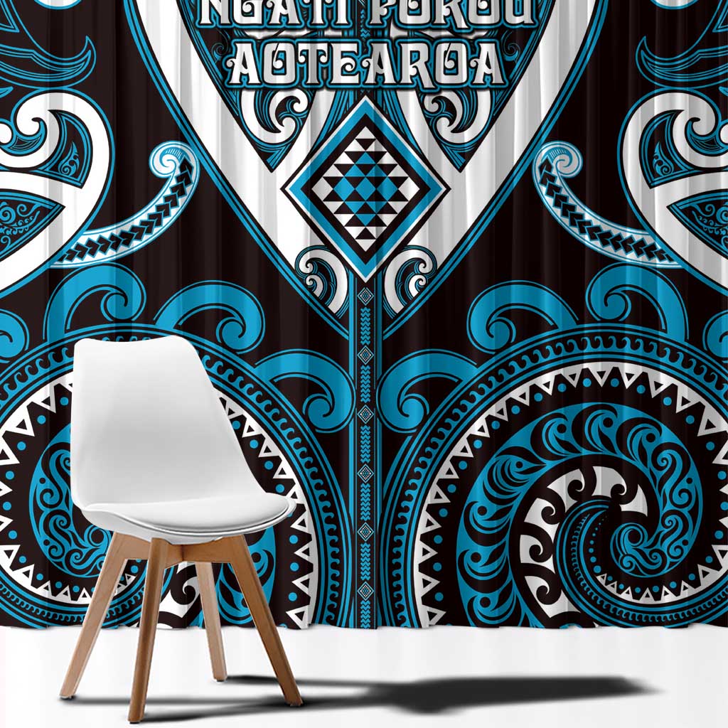 Aotearoa Ngati Porou Window Curtain Maori Tribal Pattern