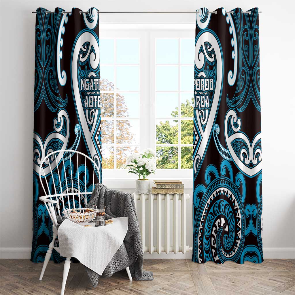 Aotearoa Ngati Porou Window Curtain Maori Tribal Pattern